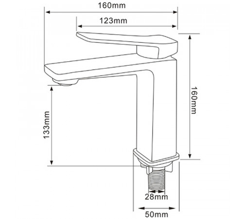 Смеситель для раковины Comforty FC071A-CMT 00-00004524 Черный