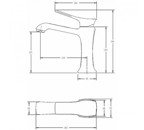 Смеситель для раковины Comforty FC066A-CCT 00-00004520 Хром