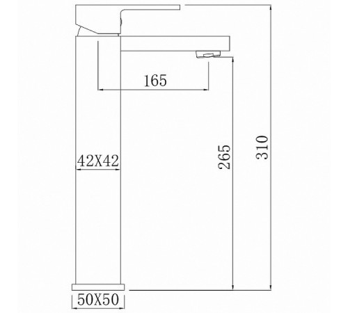 Смеситель для раковины Comforty FC045B-CMT 00004149950 Черный