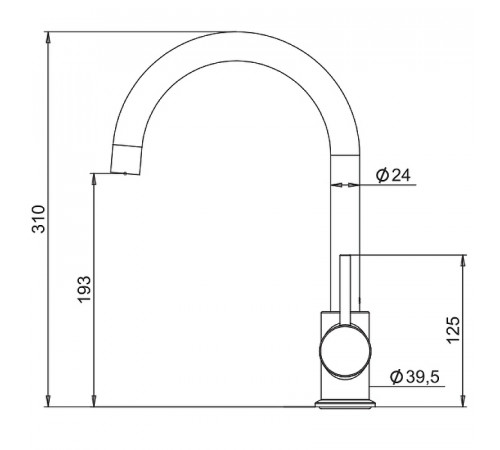 Смеситель для кухни Laparet Miniliada N3063302LPT Хром