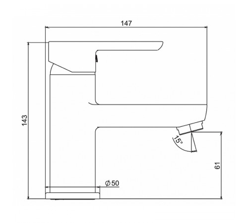 Смеситель для раковины Laparet Legna Plus N3014602LPT Хром