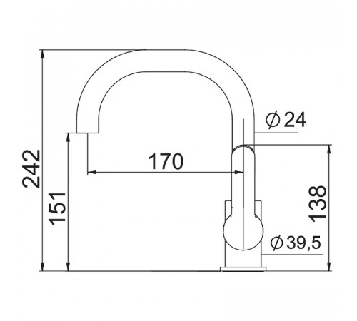 Смеситель для раковины Laparet Legna Plus N4013302LPT Хром