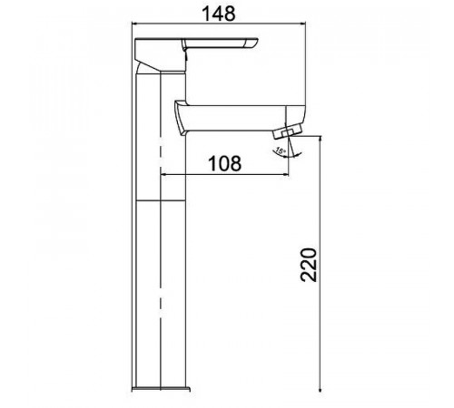 Смеситель для раковины Laparet Legna Plus N3014402LPT Хром