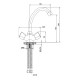 Смеситель для раковины WesnaArt Teplo TEP04-240 Хром