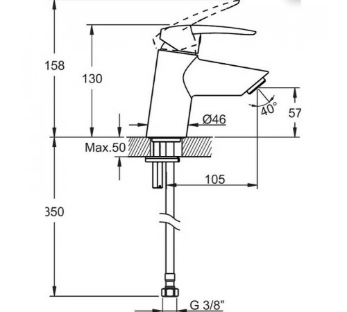 Комплект смесителей Vitra Axe S A49152EXP Хром