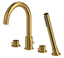 Смеситель на борт ванны Whitecross Y brushed gold Y1232GLB Брашированное золото