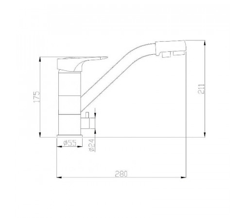 Смеситель для кухни ZorG Steel Hammer SH321SATIN Сатин