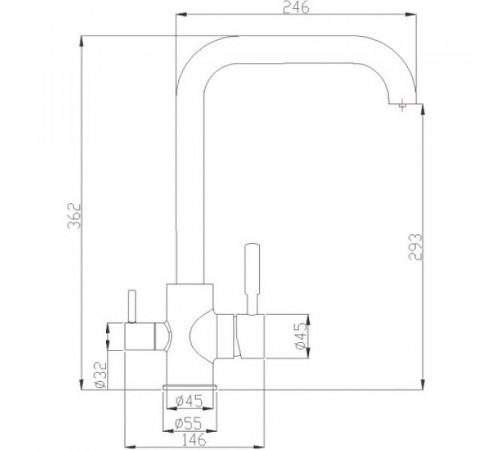 Смеситель для кухни ZorG Steel Hammer SH715BRONZE Бронза