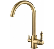Смеситель для кухни ZorG Steel Hammer SH723BRONZE Бронза