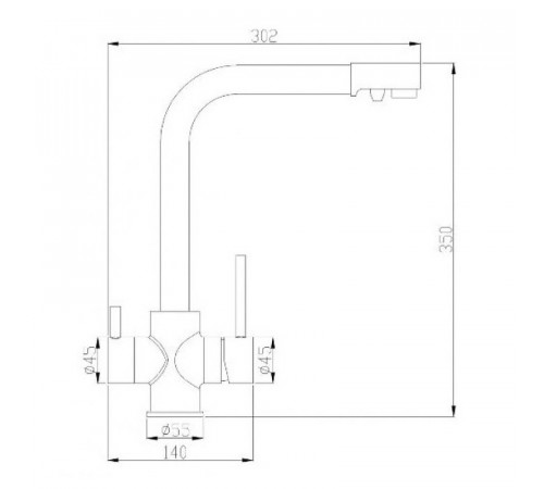 Смеситель для кухни ZorG Steel Hammer SH552BRONZE Бронза