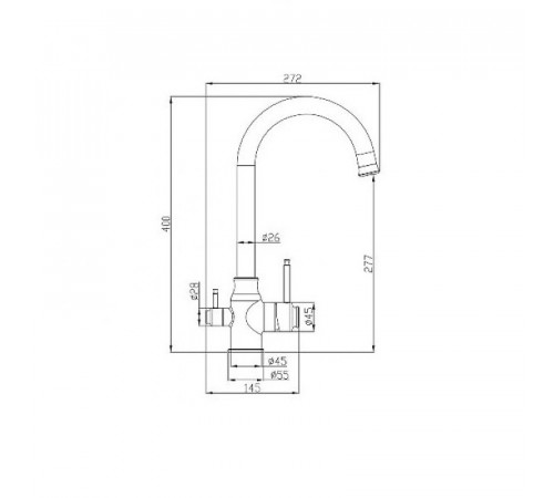 Смеситель для кухни ZorG Steel Hammer SH763BRONZE Бронза