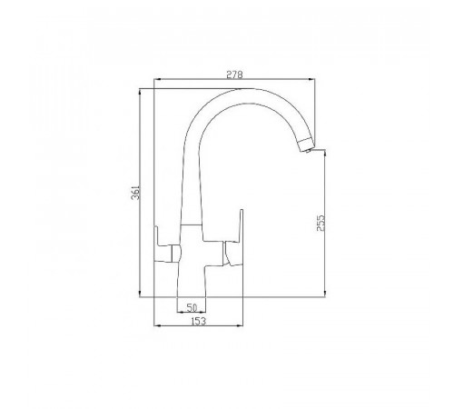 Смеситель для кухни ZorG Steel Hammer SH819CR Хром