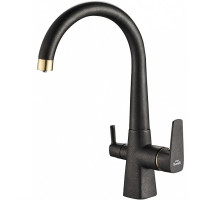 Смеситель для кухни ZorG Steel Hammer SH819BLACKBR Черный