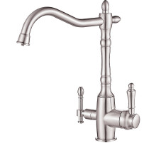 Смеситель для кухни ZorG Steel Hammer SH 812 SATIN Сатин