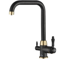 Смеситель для кухни ZorG Steel Hammer SH725BLACKBR Черный