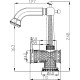 Смеситель для раковины ZorG Antic A 412U-BR Бронза