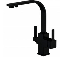 Смеситель для кухни ZorG Sanitary ZR 332 YF BLACK Черный матовый