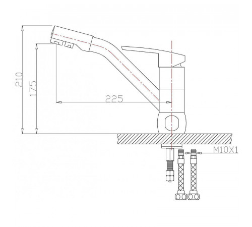 Смеситель для кухни ZorG Sanitary ZR400KF-47-BR Бронза