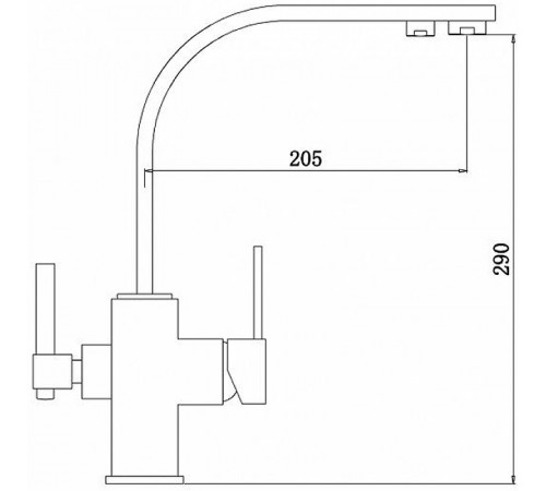 Смеситель для кухни ZorG Sanitary ZR332YFNICKEL Никель