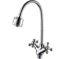 Смеситель для кухни Ledeme H19 4319-3L Хром