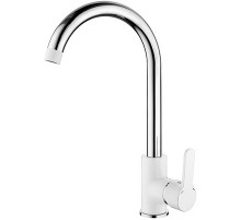 Смеситель для кухни Ledeme H03W 4003-WL Белый Хром