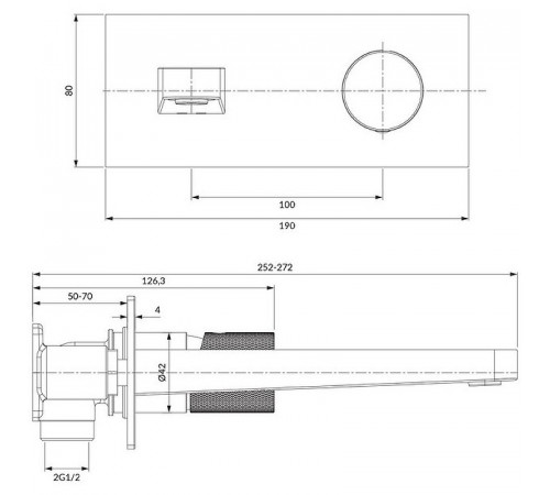 Смеситель для раковины Omnires Contour CT8015CR Хром