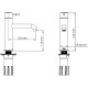 Смеситель для раковины Teska Atlas Leo S E5716 Хром