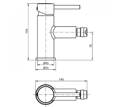 Смеситель для биде Koller Pool Orion OR0300 Хром