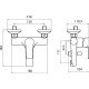 Смеситель для ванны Koller Pool Kvadro Arc KA0100 Хром