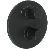 Смеситель для душа Giulini Futuro F8213-FUNO с термостатом Черный матовый