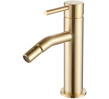 Смеситель для биде AQUAme Siena AQM6216BG Шлифованное золото