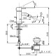 Смеситель для биде Cisal Less LN00055021 Хром