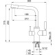 Смеситель для кухни Point PN3103AL Серый Хром