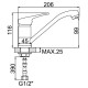 Смеситель для кухни Accoona H50 A5250 Хром