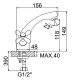 Смеситель для раковины Accoona H72 A9072 Хром