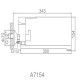 Смеситель для ванны Accoona H54 A7154 универсальный Хром