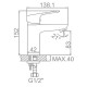 Смеситель для раковины Accoona H17 A9017 Хром