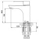 Смеситель для раковины Aringa Рейн AR02009BL Черный