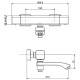 Смеситель для ванны Raglo R01.36 с термостатом Хром
