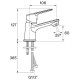 Смеситель для раковины Santek Венга WH5A02003C001 Хром