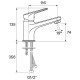 Смеситель для раковины Santek Кант WH5A02002C001 Хром