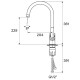 Смеситель для кухни Santek Линдос WH5A41008C001 Хром