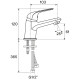 Смеситель для раковины Santek Нико WH5A02005C001 Хром