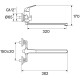 Смеситель для ванны Santek Нико WH5A12005C001 универсальный Хром