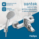 Смеситель для ванны Santek Найра WH5A10001C001 Хром