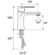 Смеситель для раковины Santek Арма WH5A02007C001 Хром