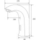 Смеситель для раковины beWash Photocell BWAM1BS811 Черный матовый