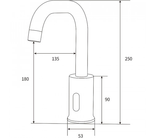 Смеситель для раковины beWash Photocell BWAM0BS869 Хром