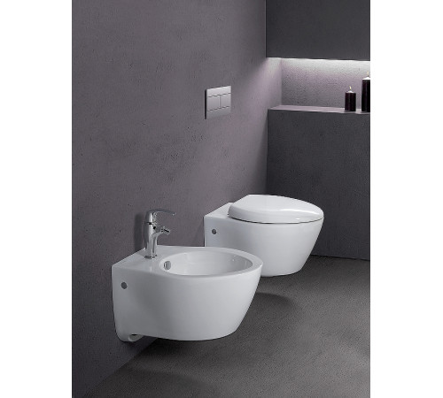 Комплект унитаза BelBagno Amanda BB051CHR+BB051SC с сиденьем Микролифт и инсталляцией Jacob Delafon E29025-NF+E4316-CP с клавишей смыва Хром