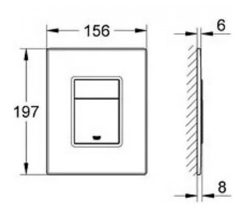 Комплект унитаза BelBagno Amanda BB051CHR+BB051SC с инсталляцией Grohe Rapid SL 38811KF0 с сиденьем Микролифт и Черной матовой клавишей смыва